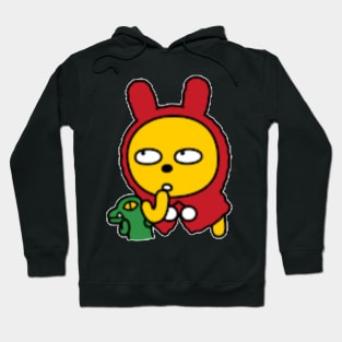 KakaoTalk Friends Muzi & Con (Red Riding Hood) Hoodie